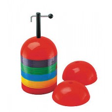 Набор из разноцветных мини-конусов круглых с держателем